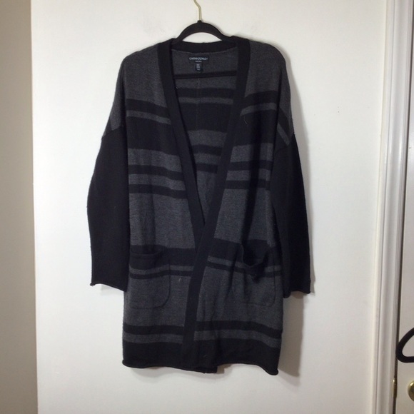 Cynthia Rowley Woman 1X merino wool cardigan long sweater - Picture 1 of 7